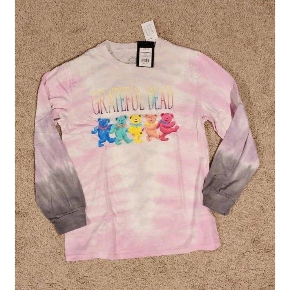 Art Class T-Shirt Kids L 10/12 Tye Dye Tee Dancing Bears Nwt Long Sleeve